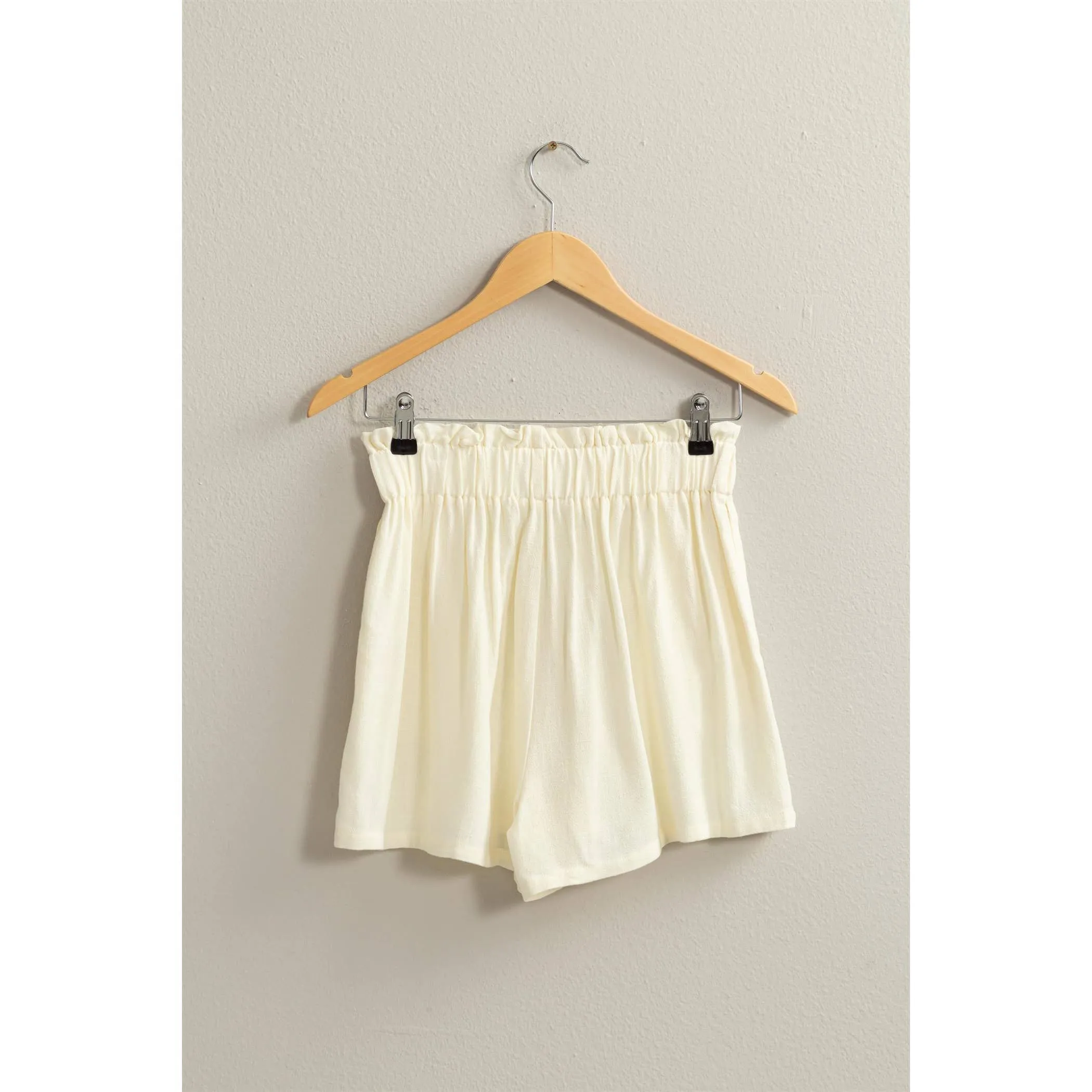 LINEN PAPERBAG SHORTS