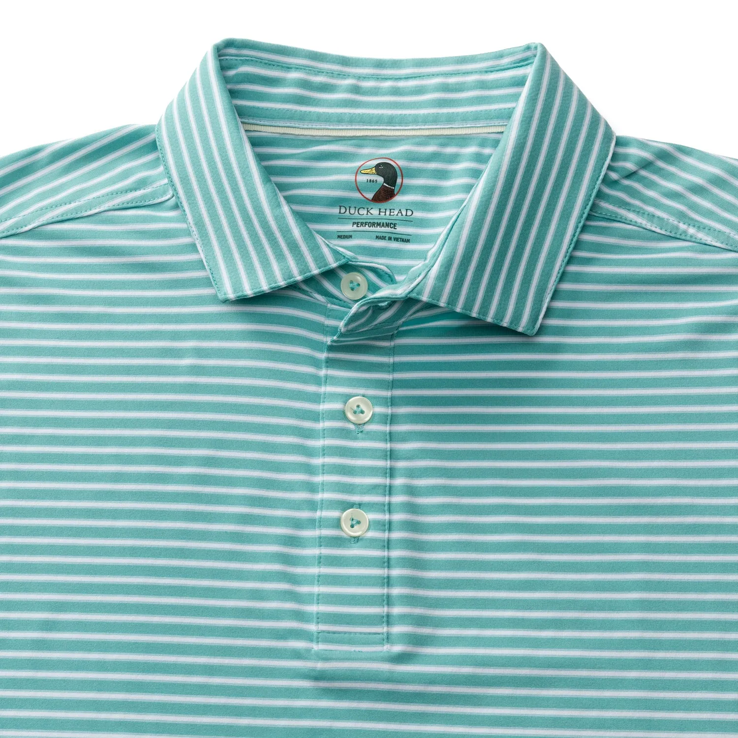 Long Drive Performance Polo - Davis Stripe