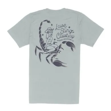 Love Stings Tee in Big Sky Blue
