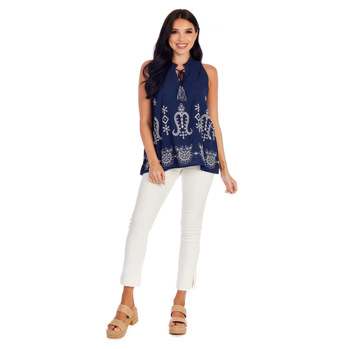 Luca Top - Navy
