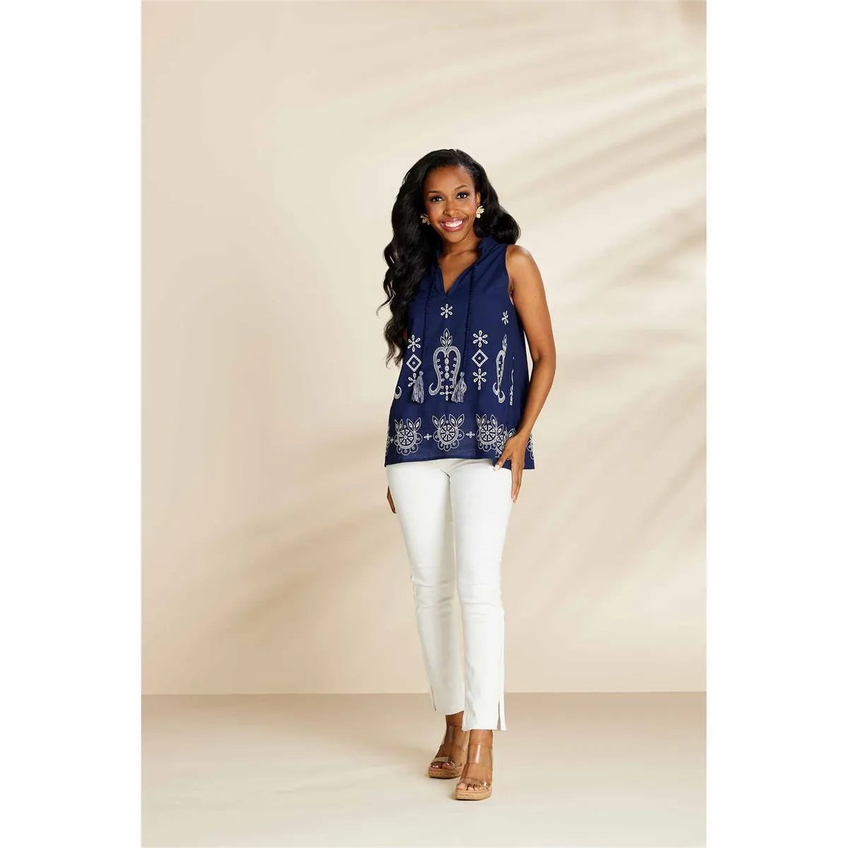 Luca Top - Navy