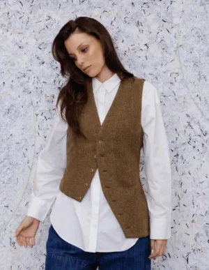 M.A Dainty II AXIS Vest - camel tweed