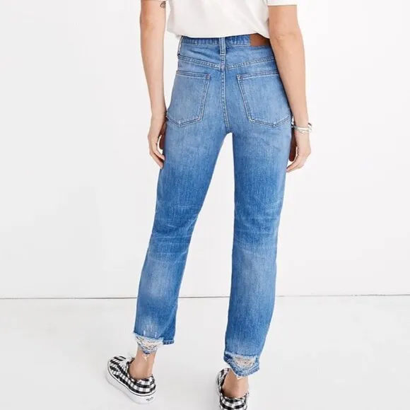 Madewell Classic Straight Jeans in Novello Wash - Size 26