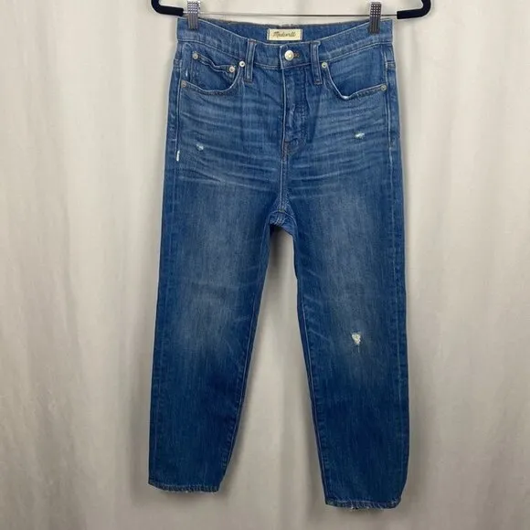 Madewell Classic Straight Jeans in Novello Wash - Size 26