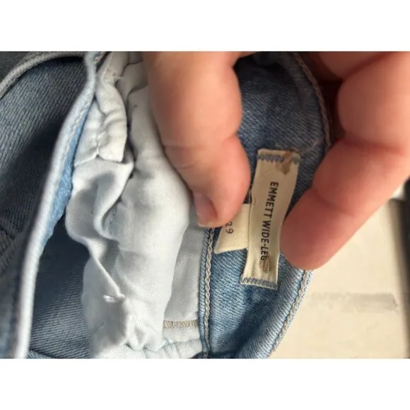 Madewell Emmett Wide Leg High-Rise Denim Jeans sz 29