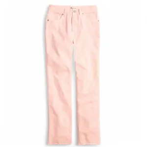 Madewell Garmet Dyed Straight Leg Jeans Size 26 Blush Pink Raw Hem Perfect Vtg