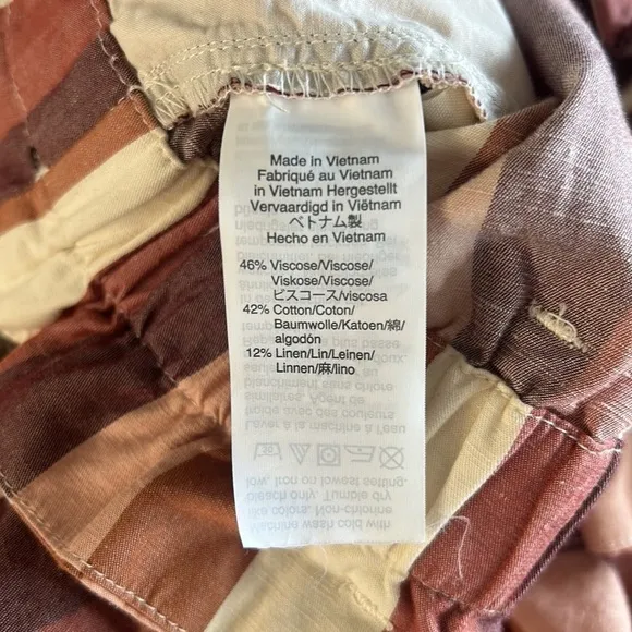 Madewell • paperbag shorts in rainbow stripe