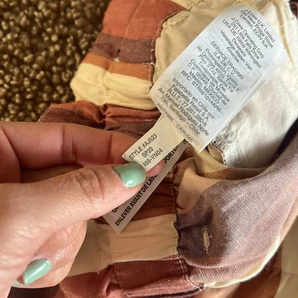 Madewell • paperbag shorts in rainbow stripe