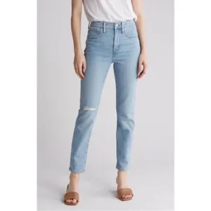 Madewell The Perfect Vintage Jeans Knee Rip Light Blenheim Wash Size 29