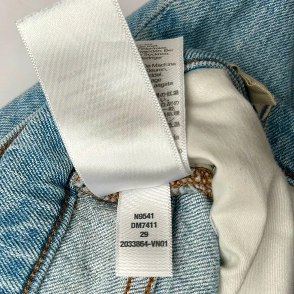 Madewell The Perfect Vintage Jeans Knee Rip Light Blenheim Wash Size 29