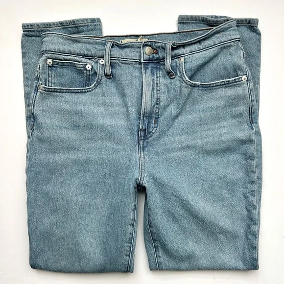 Madewell The Perfect Vintage Jeans Knee Rip Light Blenheim Wash Size 29