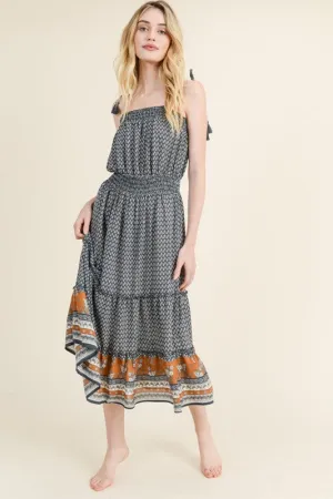 MAELIE PRINTED MIDI DRESS