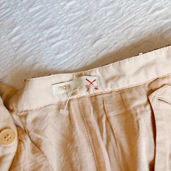 MAJE Paillette Sequin Shorts in Rose Gold EU 40 / US Large