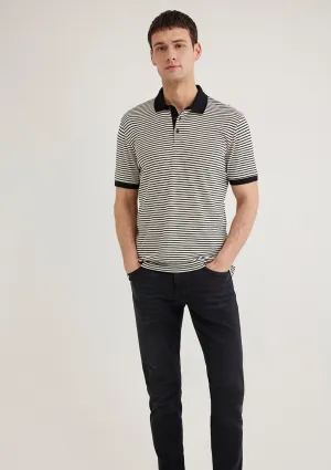 Mavi Black Striped Polo T-Shirt