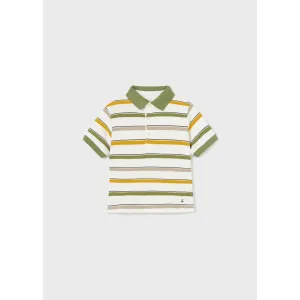 Mayoral Jungle Green Stripe Polo
