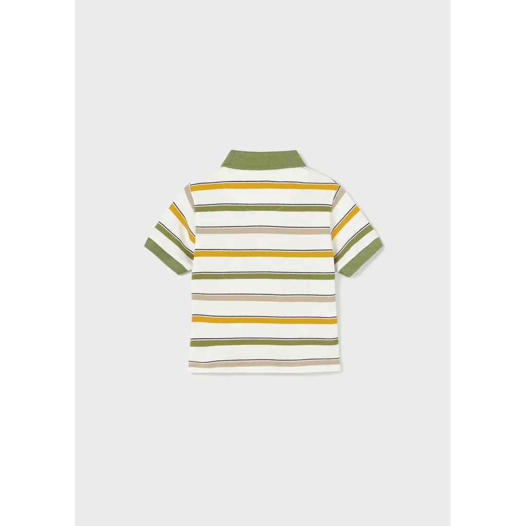 Mayoral Jungle Green Stripe Polo