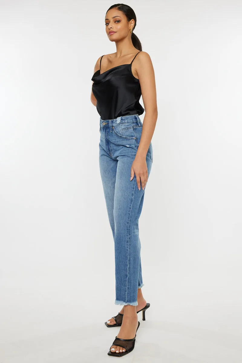 Meadow High Rise Straight Leg Jeans
