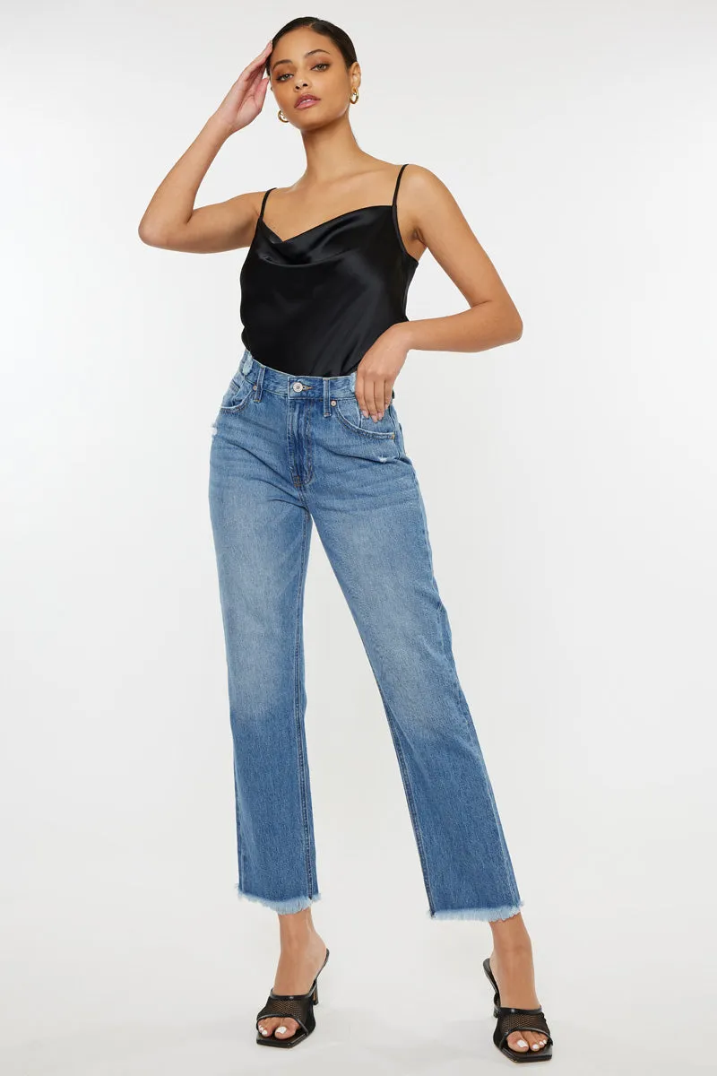Meadow High Rise Straight Leg Jeans