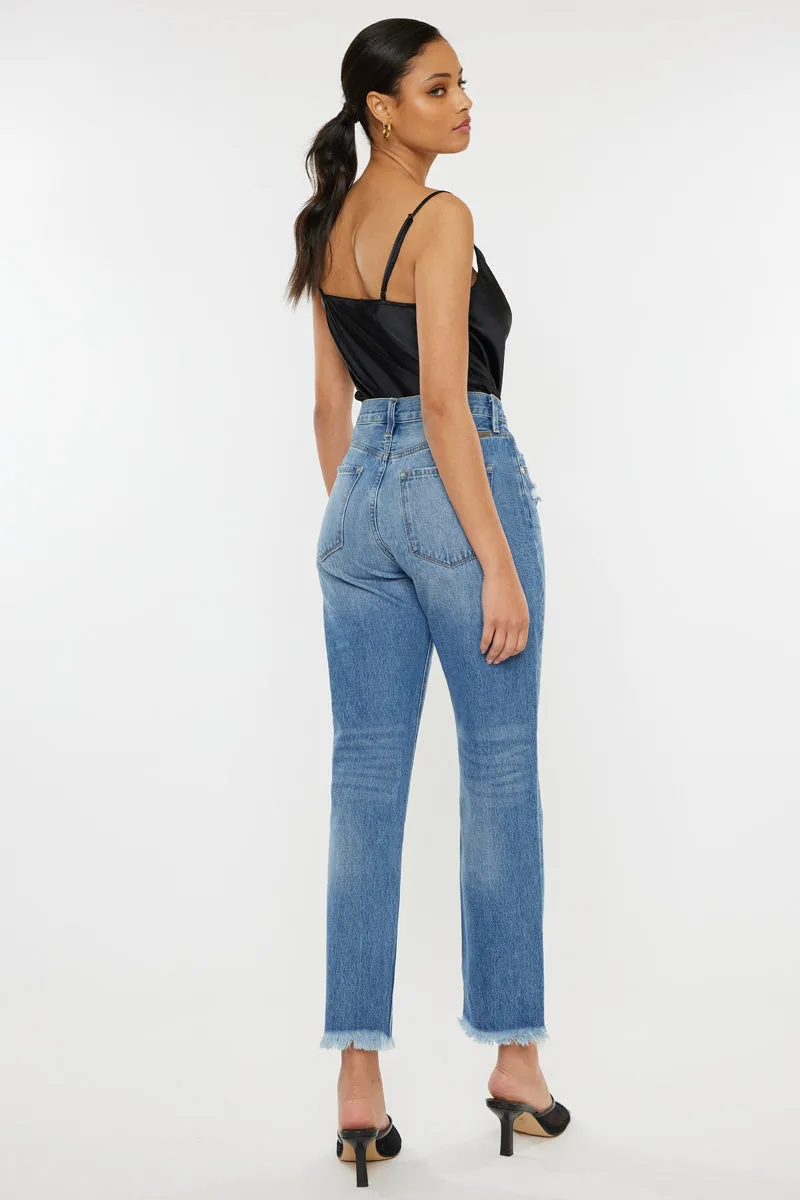 Meadow High Rise Straight Leg Jeans