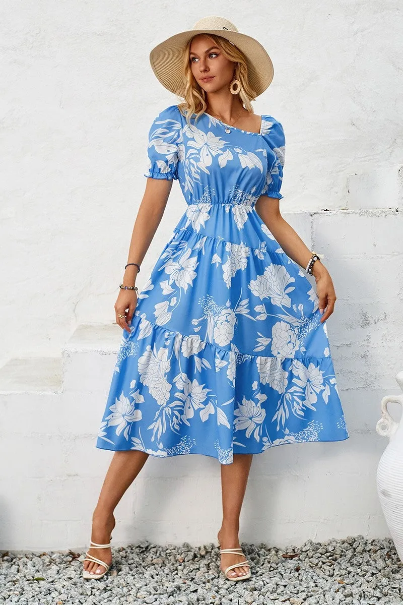 Melody Blossoms Tiered Dress