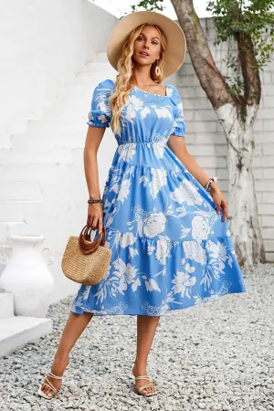 Melody Blossoms Tiered Dress