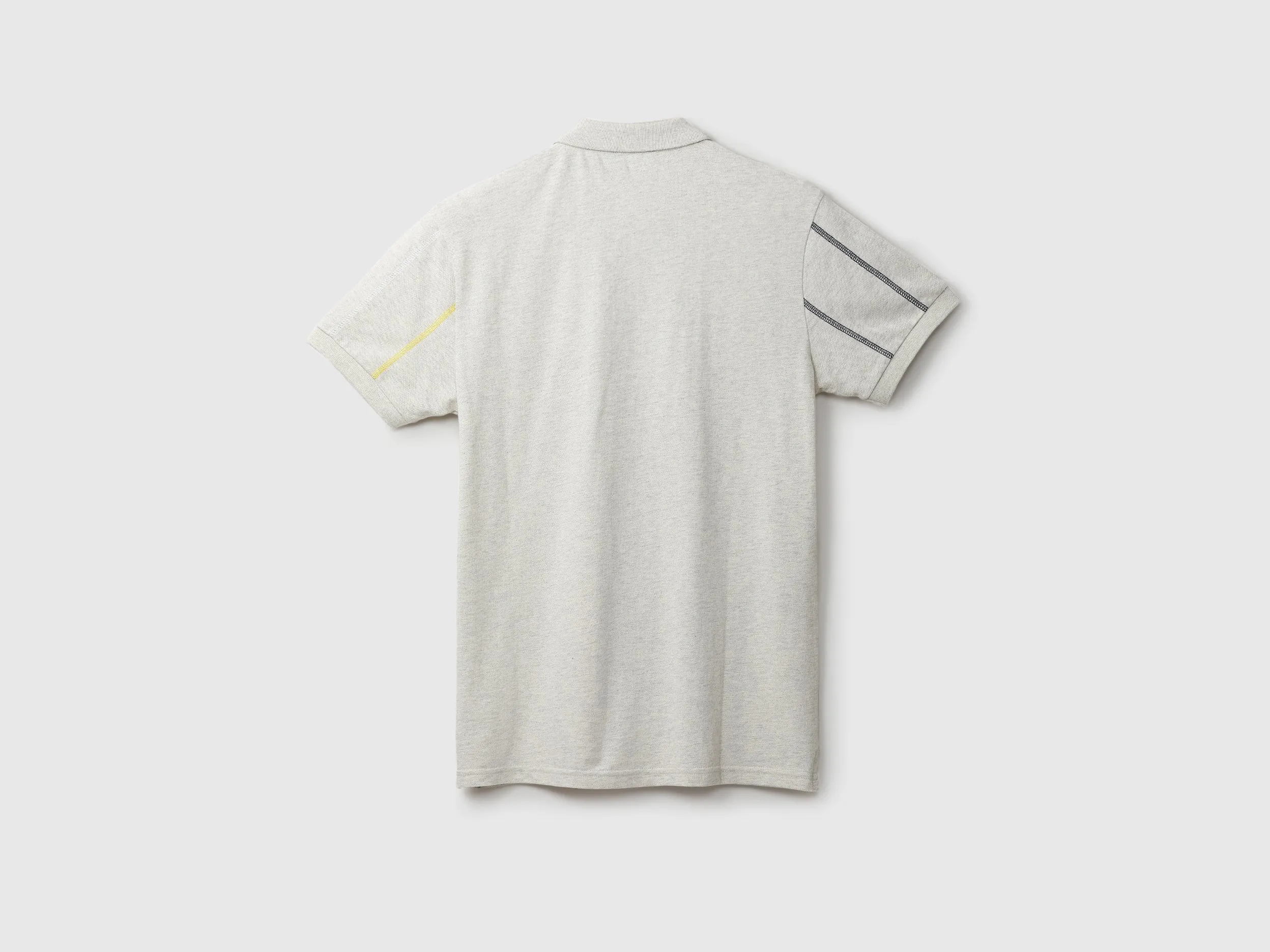 Men Striped Polo Collar T-shirt