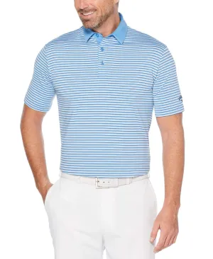 Mens 3-Color Stripe Polo