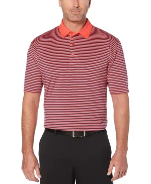 Mens 3-Color Stripe Polo