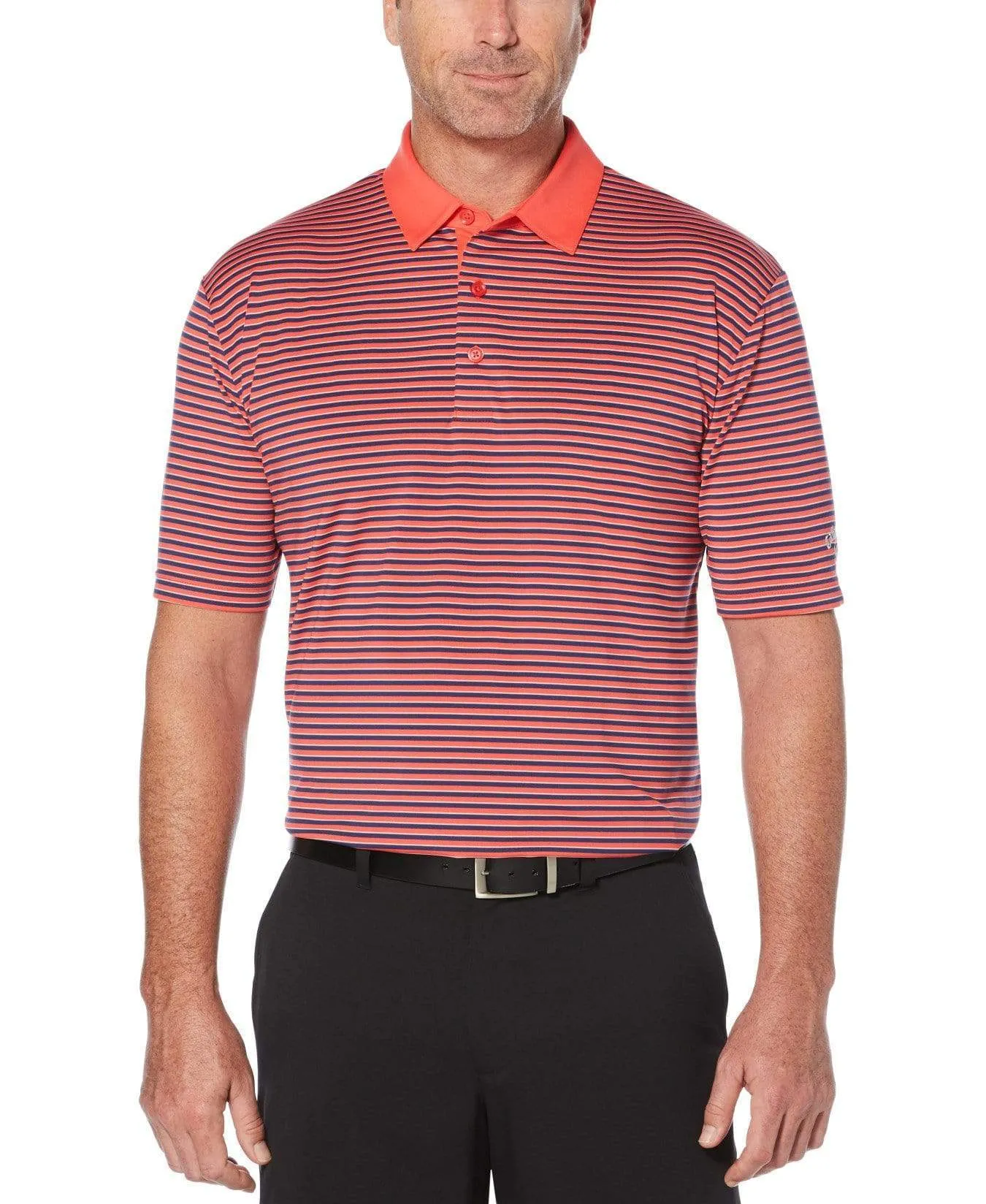 Mens 3-Color Stripe Polo