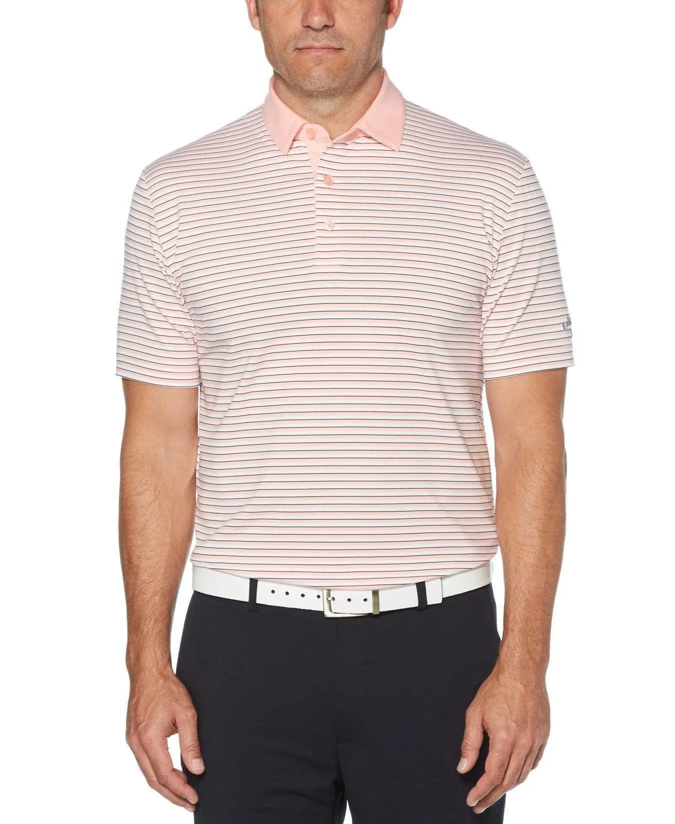 Mens 3-Color Stripe Polo