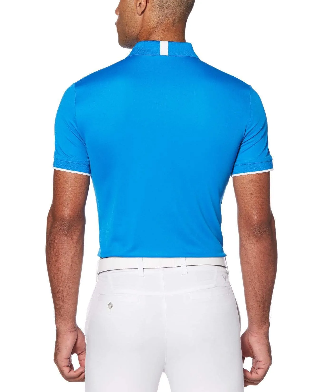 Mens Callaway X Solid Contrast Rib Polo