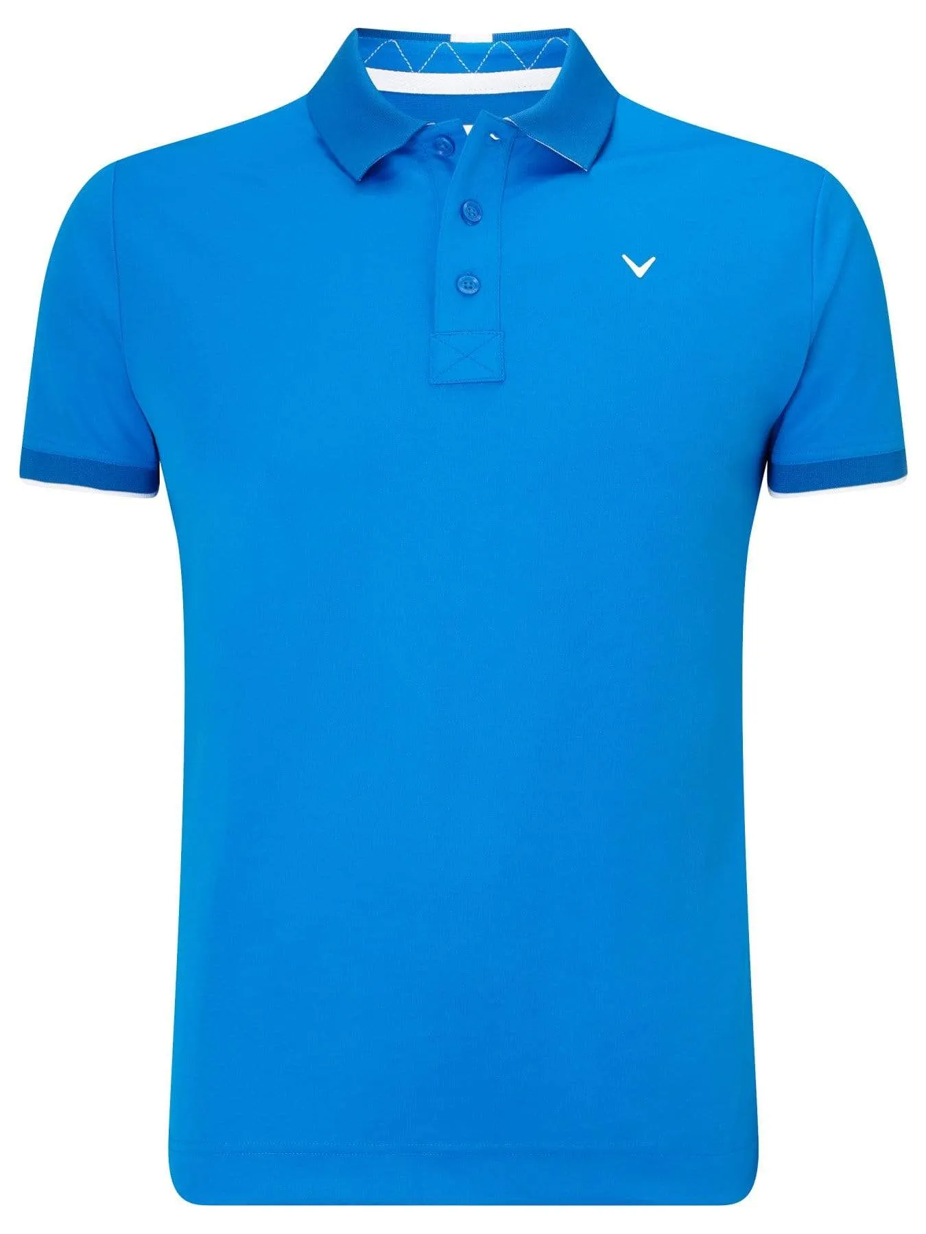 Mens Callaway X Solid Contrast Rib Polo