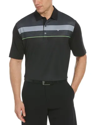 Mens Chest Striped Polo