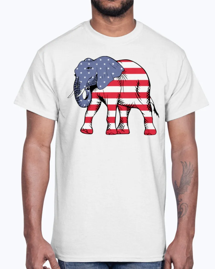 Men's Gildan Ultra Cotton T-Shirt        American Elephant
