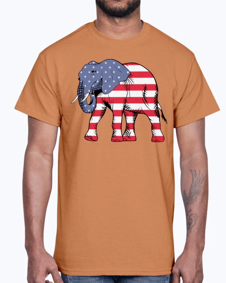 Men's Gildan Ultra Cotton T-Shirt        American Elephant