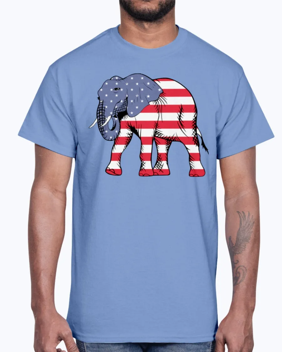 Men's Gildan Ultra Cotton T-Shirt        American Elephant
