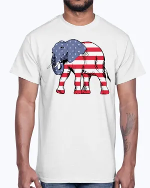 Men's Gildan Ultra Cotton T-Shirt        American Elephant