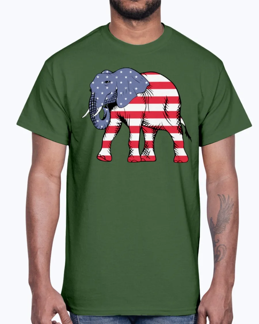 Men's Gildan Ultra Cotton T-Shirt        American Elephant