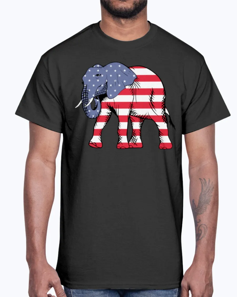 Men's Gildan Ultra Cotton T-Shirt        American Elephant