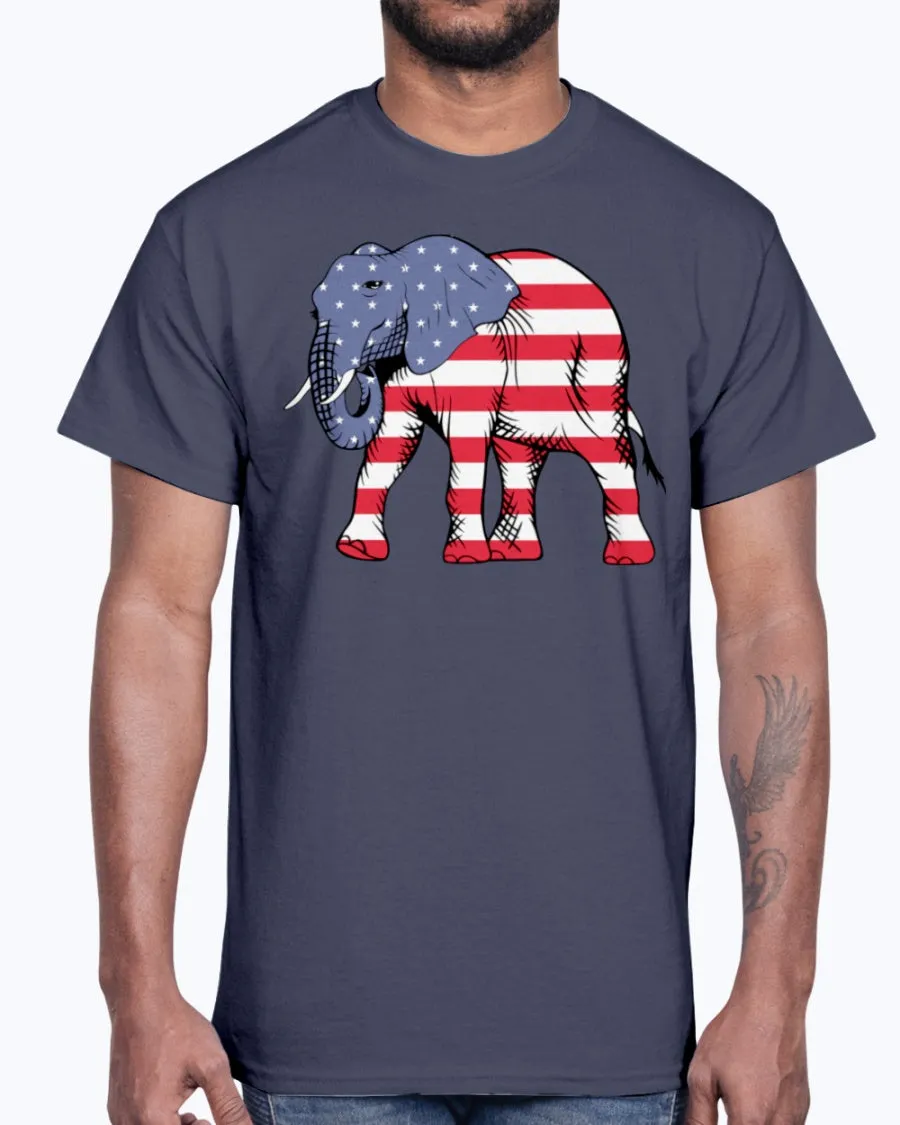 Men's Gildan Ultra Cotton T-Shirt        American Elephant