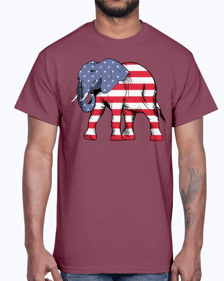 Men's Gildan Ultra Cotton T-Shirt        American Elephant