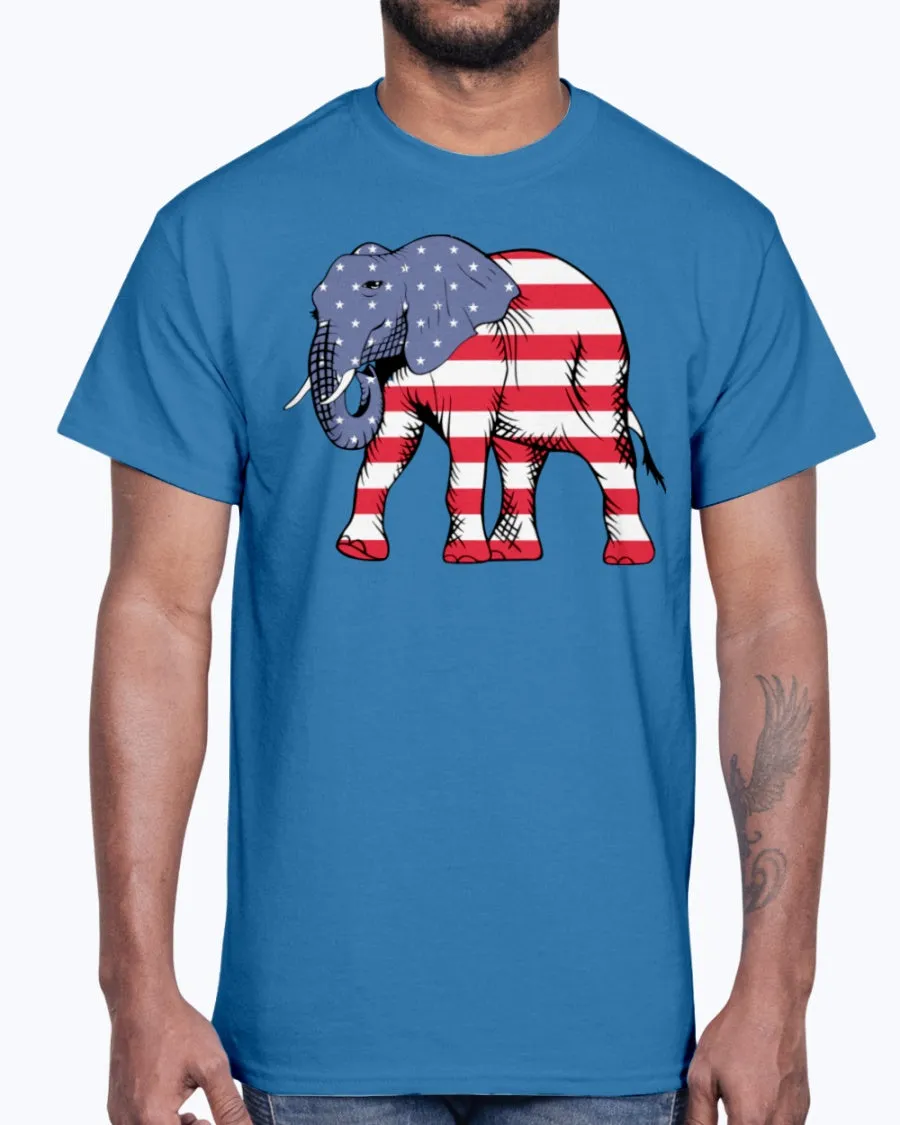 Men's Gildan Ultra Cotton T-Shirt        American Elephant
