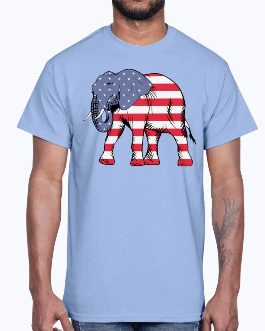 Men's Gildan Ultra Cotton T-Shirt        American Elephant