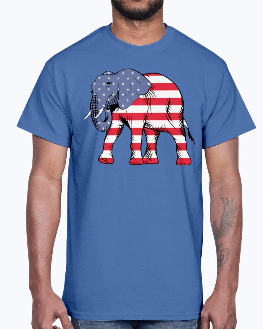 Men's Gildan Ultra Cotton T-Shirt        American Elephant