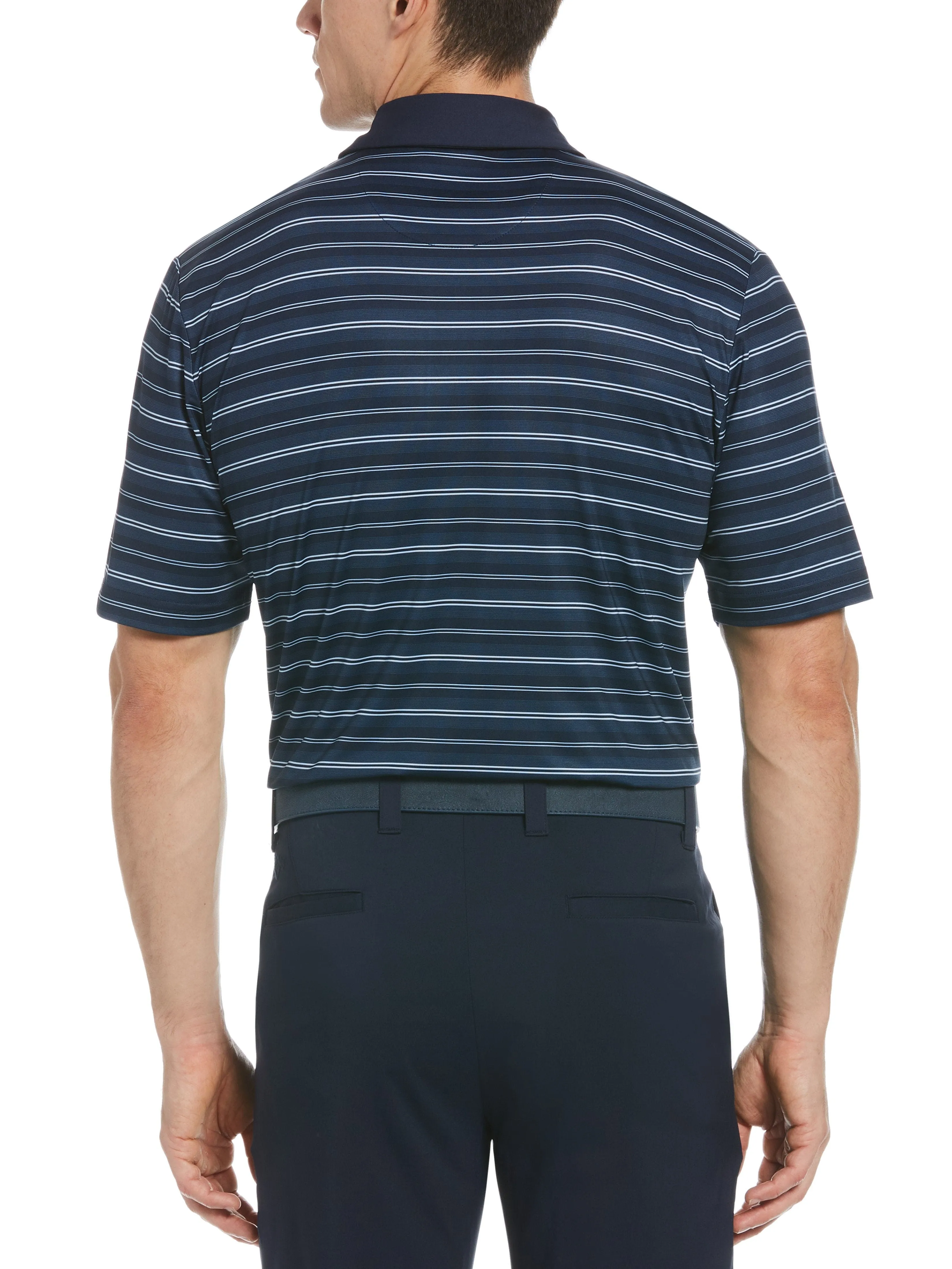 Mens Graded Striped Polo