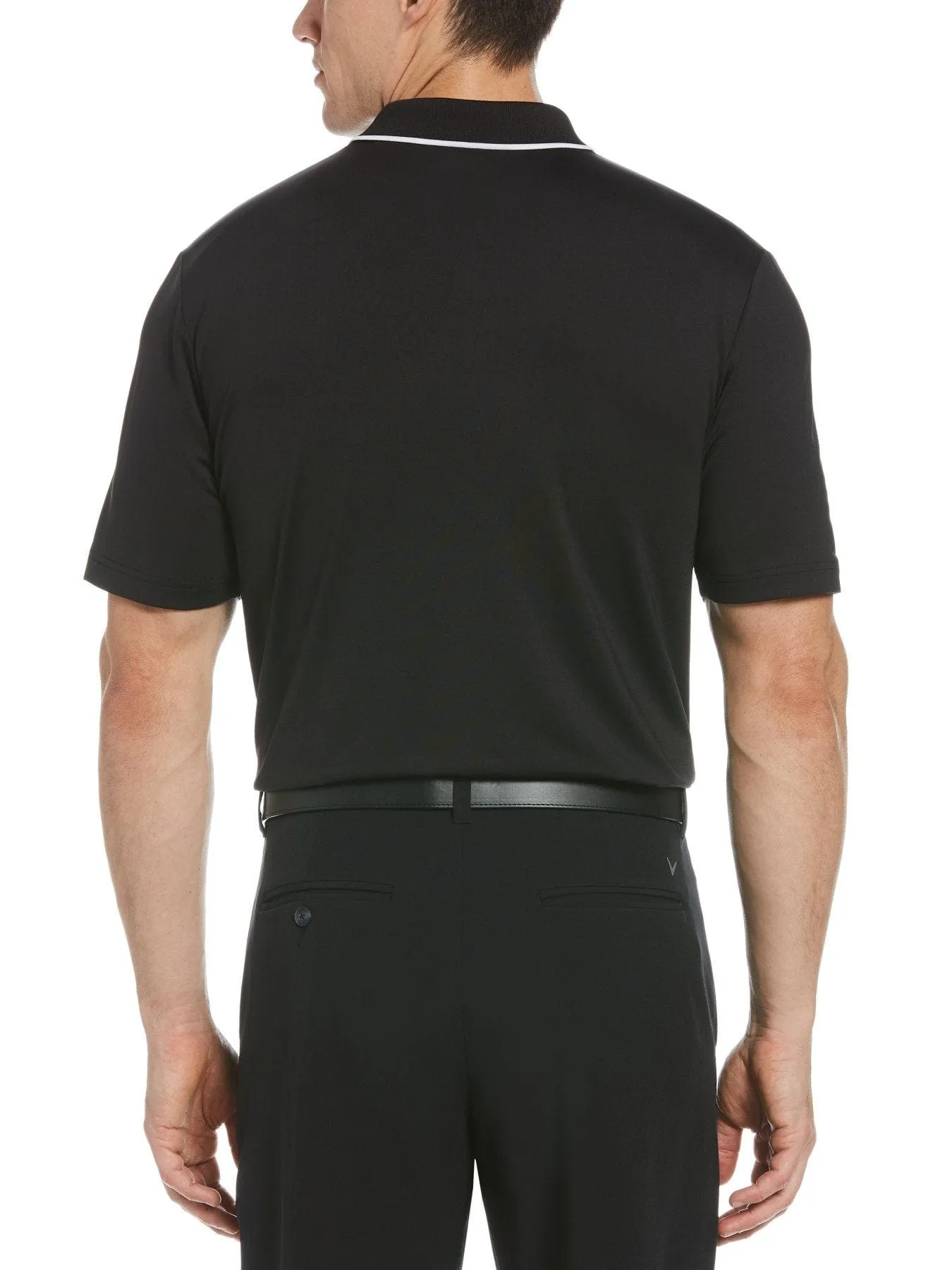 Mens Opti Dri™ Chest Striped Polo