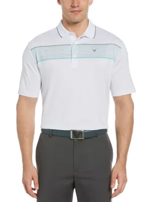 Mens Opti Dri™ Chest Striped Polo