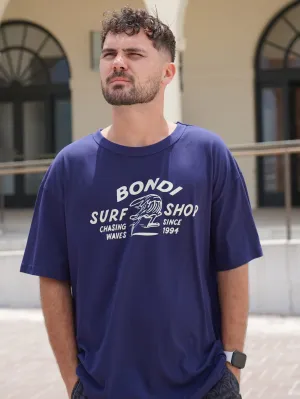 Men's Surf Shop Relaxed Fit Tee (Navy)