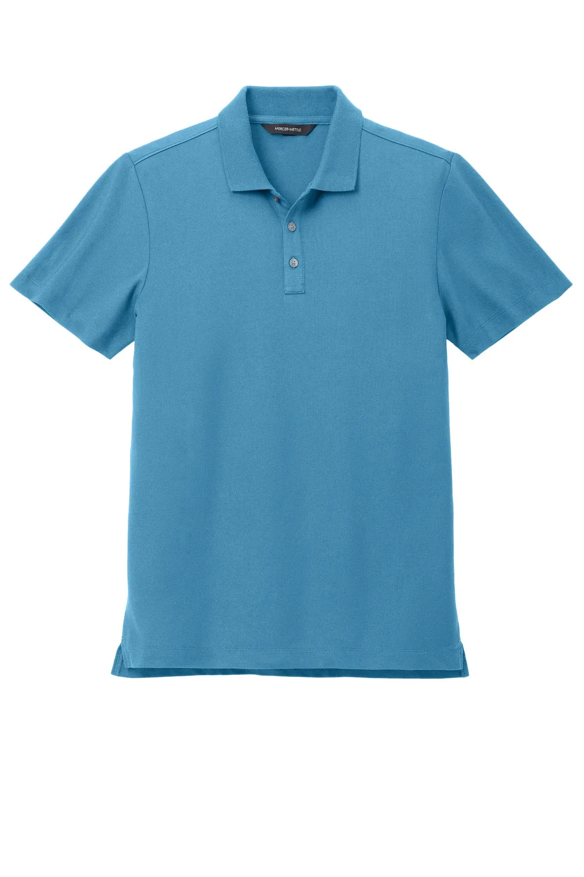 Mercer Mettle Stretch Pique Polo MM1004 Parisian Blue