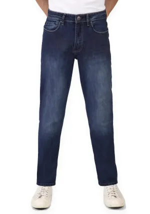 Mish Mash Mens Flex Active 1987 Straight Leg Mid Denim Jeans